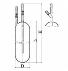 Пипетка газовая, эскиз 2-723