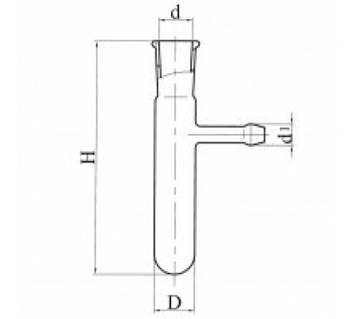 Пробирка с отводом ГФ 6.451.226-09