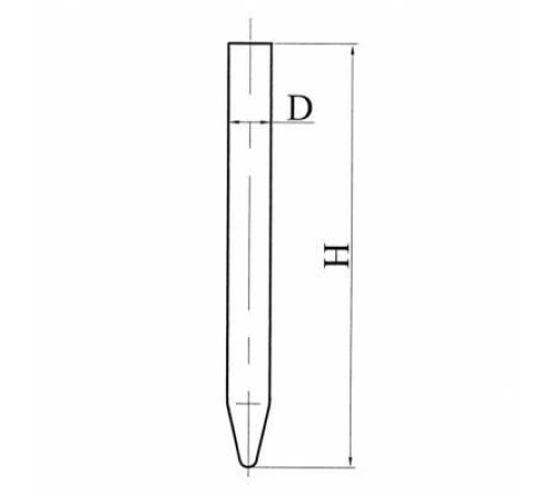 Пробирка П3 8*120 Уленгута ГФ 7.380.255