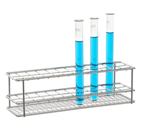 Штатив для пробирок Bochem, размеры 250x90x70 мм, на 48 пробирок, нержавеющая сталь