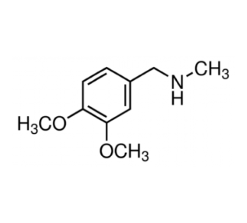 3,4-диметокси-N-метилбензиламин, 97%, Acros Organics, 5г