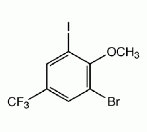 2-Бром-6-иод-4- (трифторметил) анизол, 97%, Alfa Aesar, 250 мг
