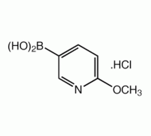 2-Метоксипиридин-5-бороновой кислоты гидрохлорид, 96%, Alfa Aesar, 1г