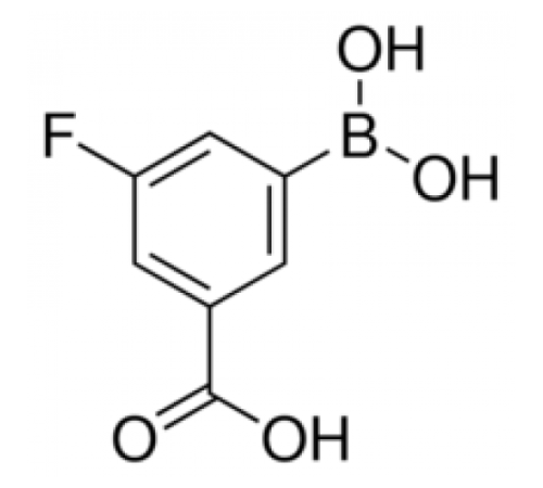 3-карбокси-5-фторбензолбороновая кислота, 98%, Alfa Aesar, 250 мг