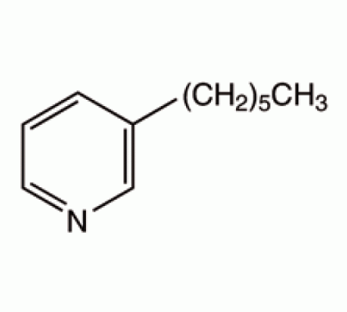 3-н-гексилпиридин, 98 +%, Alfa Aesar, 10г