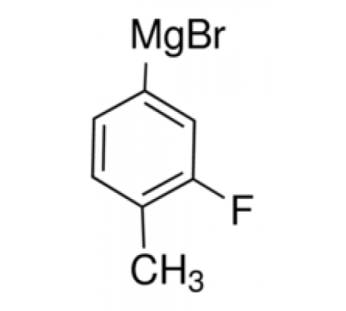 3-фтор-4-метилфенилмагния бромид, 0.5M р-р в THF, AcroSeал®, Acros Organics, 50мл