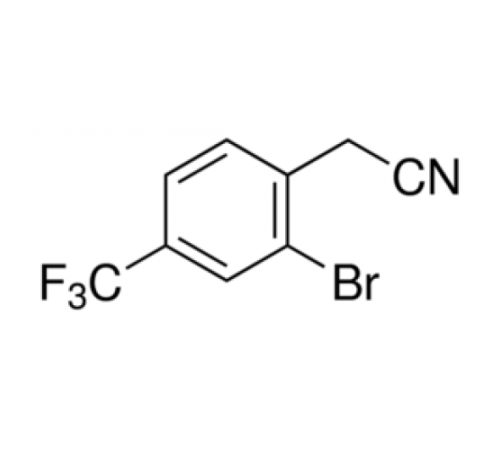 2-бром-4- (трифторметил) фенилацетонитрил, 98%, Alfa Aesar, 1г