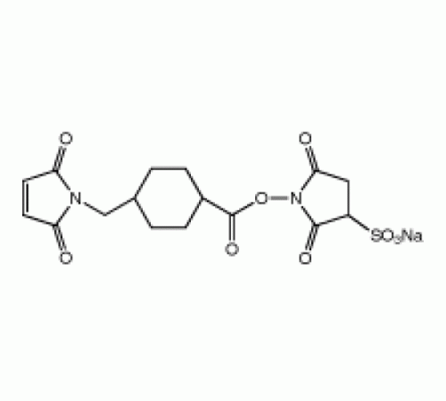 4 - (малеимидометил) циклогексан-1-карбоновой кислоты 3-сульфо-N-гидроксукцинимид эфира натриевая соль, 98 +, Alfa Aesar, 25 мг