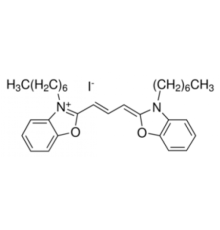 3,3 '-ди-н-гептилоксакарбоцианин йодид, 97%, Alfa Aesar, 100 мг