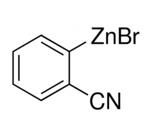 2-Cyanophenylzinc бромид, 0,5 М в ТГФ, упакованы в атмосфере аргона в герметично закрываемых ChemSeal ^ т бутылок, Alfa Aesar, 50мл