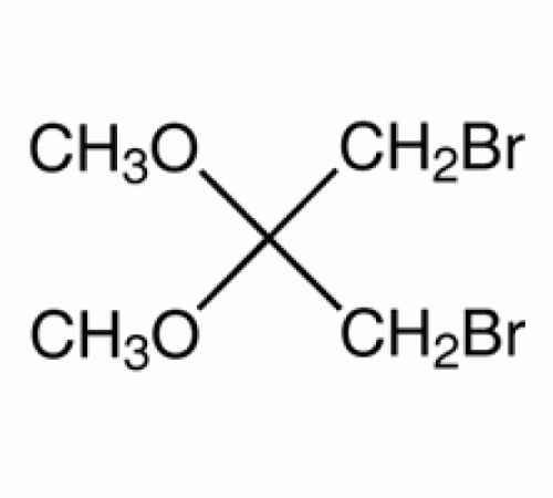1,3-дибром-2,2-диметоксипропан, 99%, Acros Organics, 5г