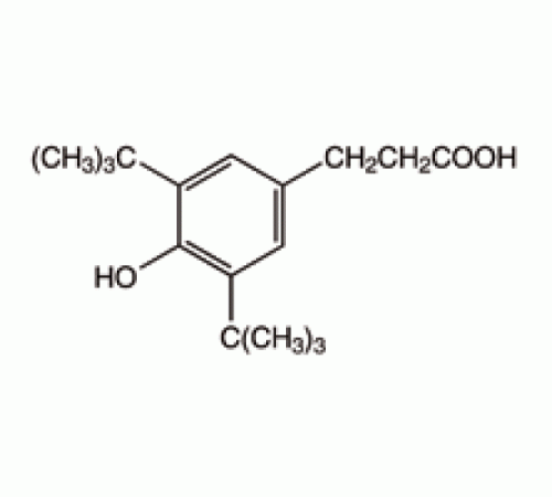 3,5-ди-трет-бутил-4-гидроксифенилпропионовой кислоты, 98%, Alfa Aesar, 100 г
