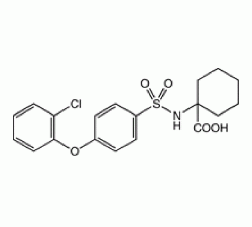 1 - [4 - (2-хлорфенокси) фенилсульфониламино] циклогексанкарбоновой кислоты, 96%, Alfa Aesar, 250 мг