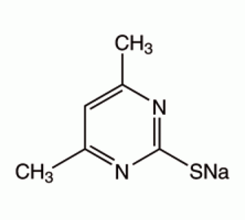 2-меркапто-4, 6-диметилпиримидин натриевой соли, 98%, Alfa Aesar, 250 г