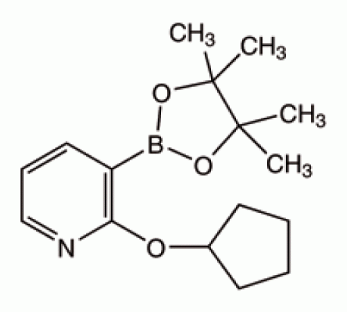2-Циклопентилоксипиридин-3-бороновая кислота пинакон, 96%, Alfa Aesar, 1г