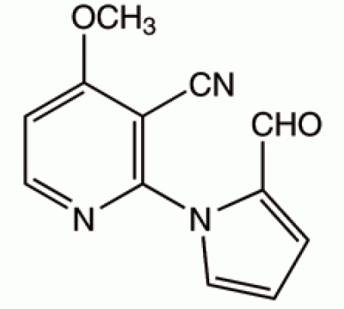 3-Циано-2- (2-формил-1-пирролил) -4-метоксипиридина, 97%, Alfa Aesar, 250 мг