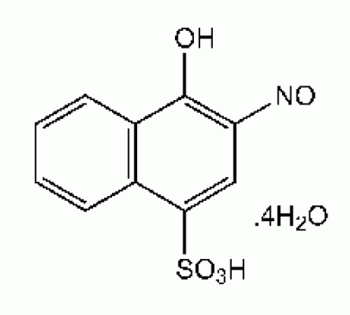 2-нитрозо-1-нафтол-4-сульфоновой кислоты тетрагидрат, 94%, Alfa Aesar, 100 г