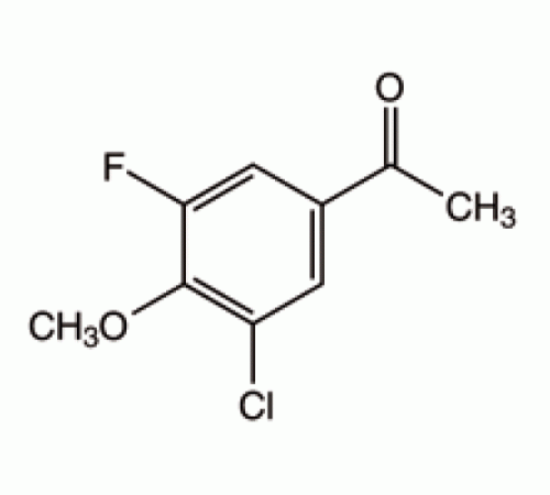 3'-хлор-5'-фтор-4'-метоксиацетофенон, 97%, Alfa Aesar, 1г
