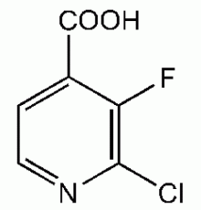 2-Хлор-3-фторпиридин-4-карбоновой кислоты, 95%, Alfa Aesar, 250 мг