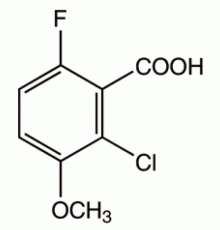 2-Хлор-6-фтор-3-метоксибензойной кислоты, 97%, Alfa Aesar, 1г