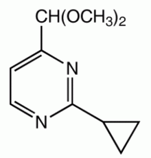 2-циклопропил-4-диметоксиметилпиримидин, 97%, Alfa Aesar, 1 г
