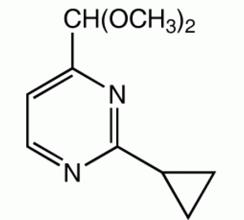 2-циклопропил-4-диметоксиметилпиримидин, 97%, Alfa Aesar, 1 г