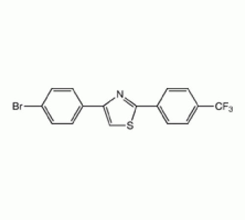 4 - (4-бромфенил) -2 - [4 - (трифторметил) фенил] тиазола, 97%, Alfa Aesar, 1г