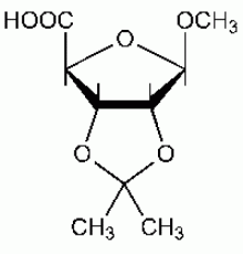 2,3-О-изопропилиден-1-O-метил-D-рибозная кислота, 97%, Alfa Aesar, 1 г