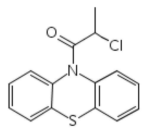 2-хлор-1-фенoтиазин-10-ил-пропан-1-он, 95%, Acros Organics, 1г