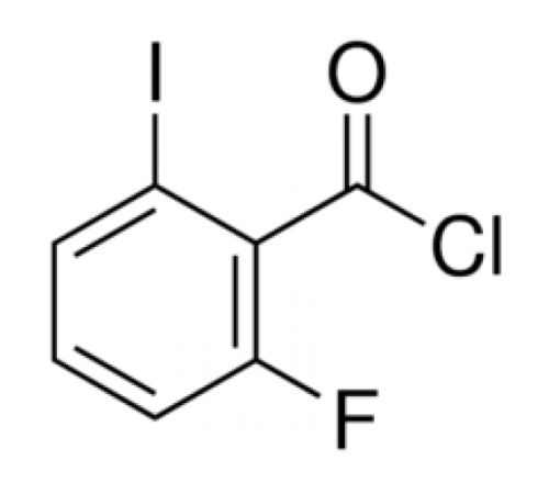 2-фтор-6-йодбензоил хлорид, 97%, Acros Organics, 5г