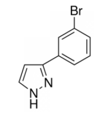 3 - (3-бромфенил) -1Н-пиразол, 98%, Alfa Aesar, 1г