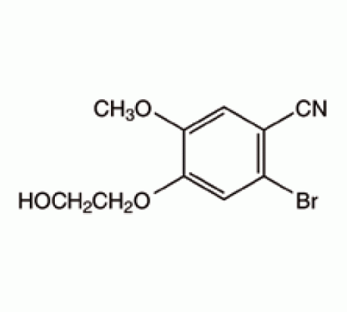 2-бром-4- (2-гидроксиэтокси) -5-метоксибензонитрила, 99%, Alfa Aesar, 250 мг