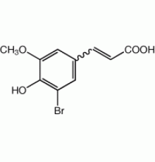 3-Бром-4-гидрокси-5-метоксикоричной кислоты, 97%, Alfa Aesar, 1г