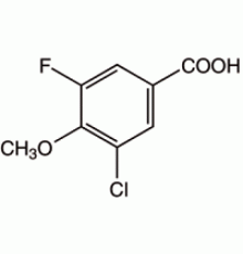 3-Хлор-5-фтор-4-метоксибензойной кислоты, 97%, Alfa Aesar, 1г
