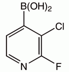 3-Хлор-2-фторпиридин-4-бороновой кислоты, 95%, Alfa Aesar, 250 мг