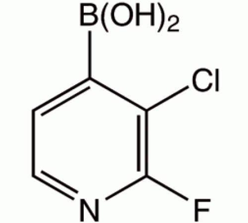 3-Хлор-2-фторпиридин-4-бороновой кислоты, 95%, Alfa Aesar, 250 мг