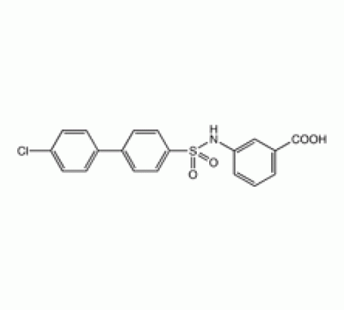 3 - [4 - (4-хлорфенил) фенилсульфонамидо] бензойной кислоты, 96%, Alfa Aesar, 250 мг