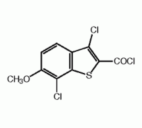 3,7-дихлор-6-метоксибензо [b] тиофен-2-карбонилхлорид, Alfa Aesar, 250 мг