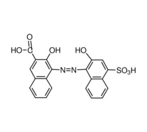 3-гидрокси-4-(2-гидрокси-4-сульфо-1-нафтилазо)нафталин-2-карбоновая кислота, индикатор, Acros Organics, 50г