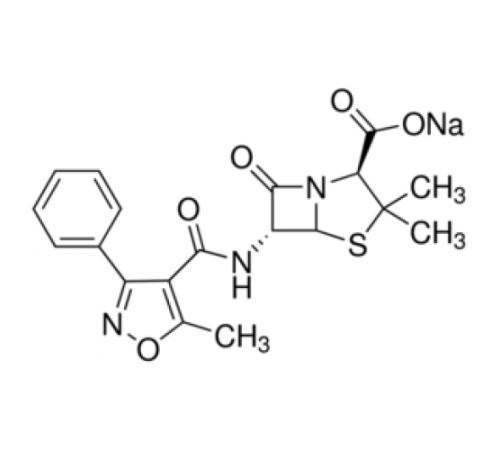 Оксациллин натриевая соль, 95%, Acros Organics, 1г